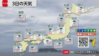 9月3日の天気