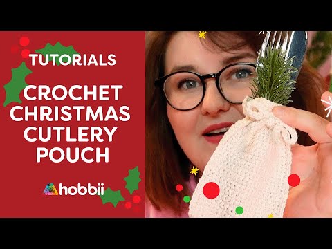 Pochette pour couverts de Noël