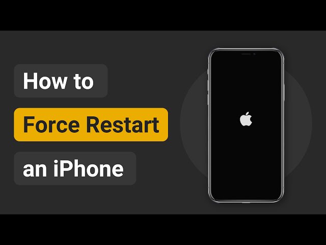 how to force restart an iPhone