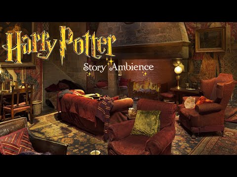 Gryffindor Common Room❤️🦁Harry Potter Ambience ASMR