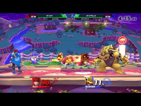 OVA #6 - SF | Levi (Roy) Vs. SF D | Pollo (Bowser) - Losers Semis - Singles