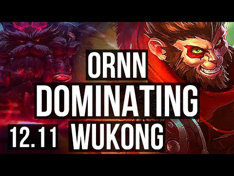 ORNN vs WUKONG (TOP) | 6/1/9, 1.3M mastery, 300+ games, Dominating | NA Diamond | 12.11