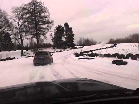 Volvo 945 on winter track (LVK / 2013.02.16)