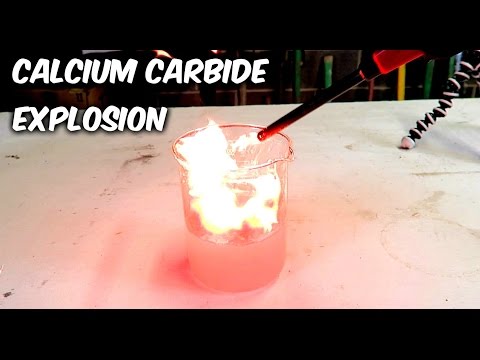 Calcium Carbide and Water Experiment