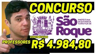 CONCURSO PREFEITURA DE SÃO ROQUE 2026