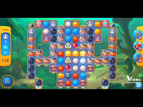 Fishdom. 3899 hard level no boosters and diamonds. Full Rachel