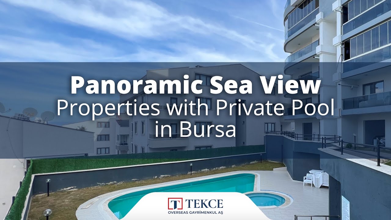 Mudanya'da Özel Havuzlu Panoramik Deniz Manzaralı Daireler