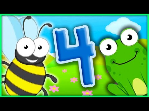 The Number 4 | Number Songs By BubblePopBox | Learn The Number Four