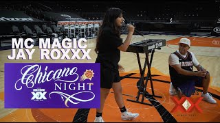 Chicano Night MC Magic &amp; Jay Roxxx Perform at Half Time Phoenix Suns Game - PRINCESA &amp; SEXY LADY