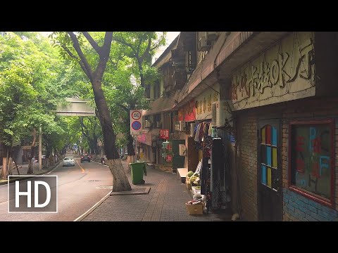 Caminhada em Chongqing, China | Selva urbana | Bairros rústicos ao longo da estrada Tushan |