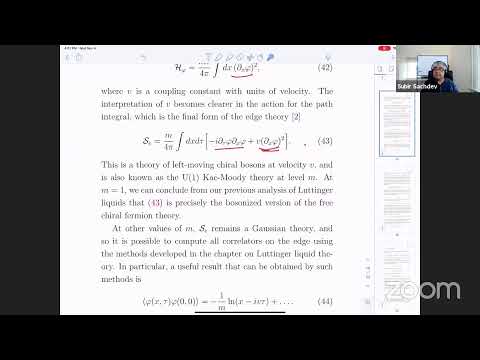 PHYSICS 268R: Quantum Phases of Matter: 26. Chern-Simons gauge theories (contd)