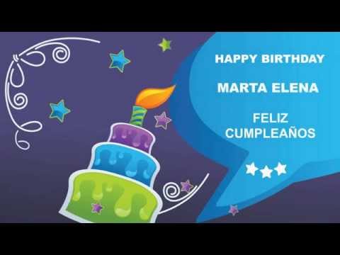 MartaElena   Card Tarjeta - Happy Birthday