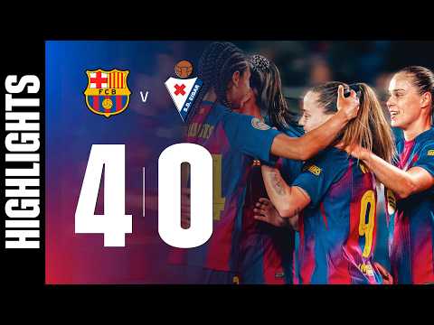LIGA F | FC BARCELONA 4 vs 0 EIBAR 🔵🔴