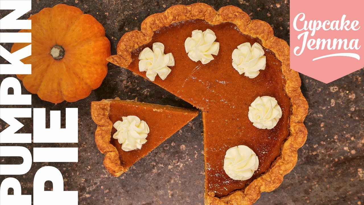 Classic Pumpkin Pie from Scratch! | Full Recipe & Tutorial | Cupcake Jemma