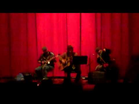 Cody Wyoming, Amy Farrand, and Jason Beers perform Rainbow Connection