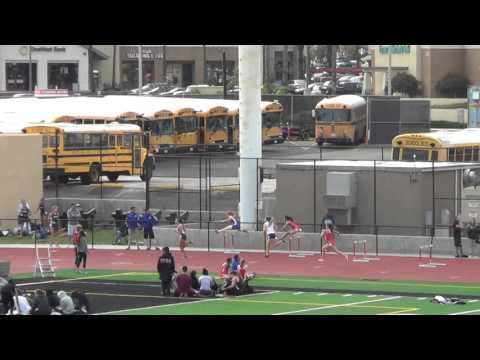 L Willingham & K Saulog - FSG 300m Hurdles at Sunset Finals 5-5-16