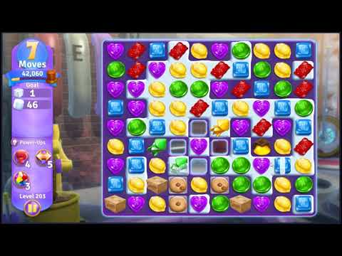 Wonka's World of Candy Level 203 - NO BOOSTERS + FULL STORY 🍫 | SKILLGAMING ✔️