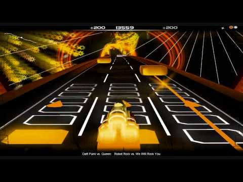 Audiosurf: We Will Rock You vs Robot Rock