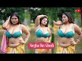MEGHA DAS GHOSH OUTDOOR SAREE VIDEO BONG FASHION VLOG 2025