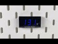 Digitálny voltmeter - modrý LED displej / rozsah merania 7,5-20V - Video Youtube