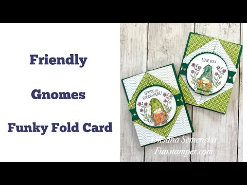 Funky Fold cards with half sheet of paper