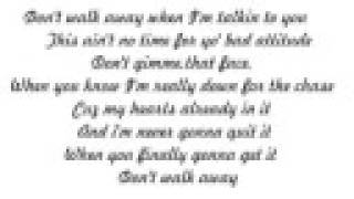 Miley Cyrus - Don't Walk Away ( with lyrics)