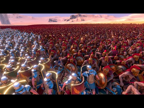 20000 SPARTANS VS 20000 ROMANS - Ultimate Epic Battle Simulator 2 UEBS2