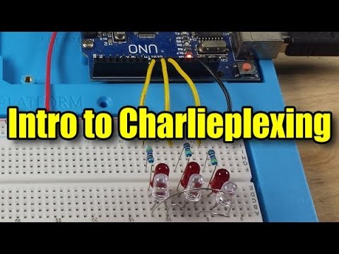 How to Charlieplex LEDs with an Arduino