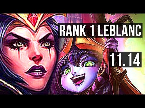 LEBLANC vs LULU (MID) (DEFEAT) | Rank 1 LeBlanc, Rank 4, 5/1/7 | EUW Challenger | v11.14