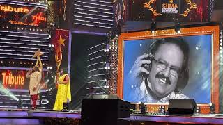 Tribute to #spbalasubrahmanyam sir from  SanthoshVenky and VaniHarikrishna in SIIMA awards hyderabad 