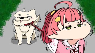 【手描き】いぬち VS みこち【さくらみこ/ホロライブ切り抜き】