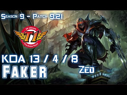 SKT T1 Faker ZED vs EKKO Mid - Patch 9.21 EUW Ranked