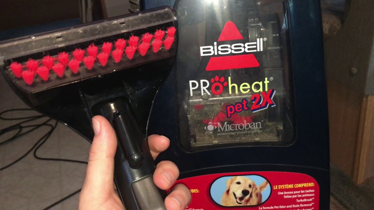 Bissell Proheat 2x pet deep cleaner How to Switch Tools/accessories