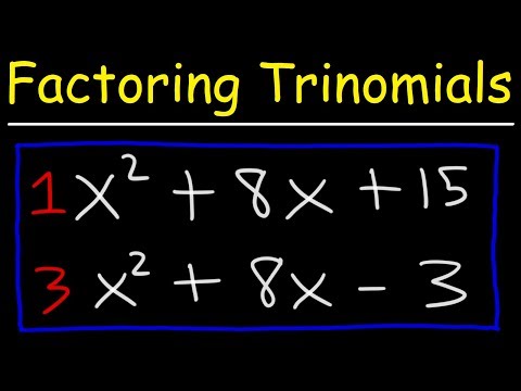 Factoring Trinomials The Easy Fast Way