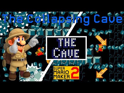 Super Mario Maker 2 - VERY Creative "Collapsing Cave" Level!