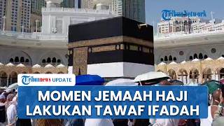 Beragam Pakaian dari Sarung hingga Batik, Momen Jemaah Padati Masjidil Haram Laksanakan Tawaf Ifadah