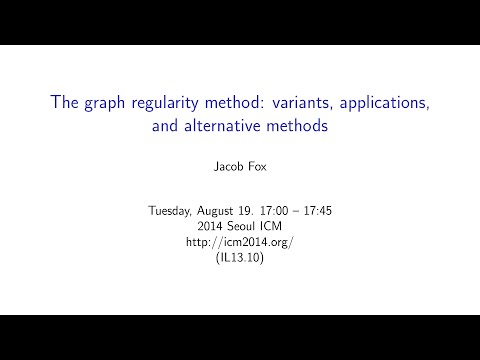 ICM2014 VideoSeries IL13.10: Jacob Fox on Aug19Tue