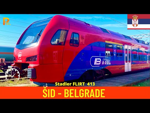 Cab ride Šid - Belgrade (Serbian Railways) train drivers view 4K
