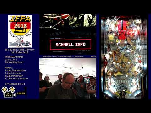 IFPA Olympics 2018 Thursday Finals - TWD Dracula, Dialed In, Iron Maiden