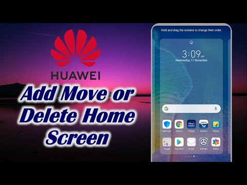 Add Move or Delete Home Screen on Huawei