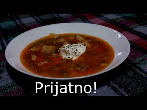 Grasak sa svinjskim mesom / Peas with pork