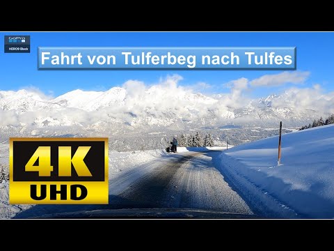 Tirol - Fahrt von Tulferberg nach Tulfes /4K - 60 Fps