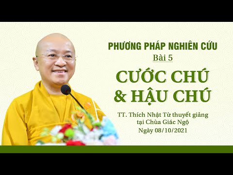 Cước chú &amp;amp; hậu chú l Phương pháp nghiên cứu