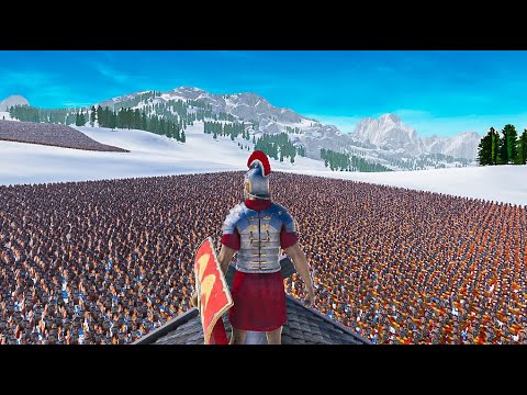 ROMAN IN WOODEN FORT AGAINTS ZOMBIES - UEBS 2 | BATTLE SIMULATOR 2