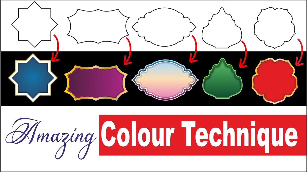 Calligraphy Frame Colouring for Urdu Poster | Part-III