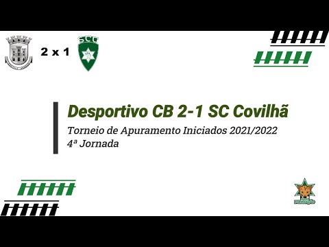 Resumo: Desportivo CB x SC Covilhã - Torneio de Apuramento de Iniciados 2021/2022 - 4ª Jornada