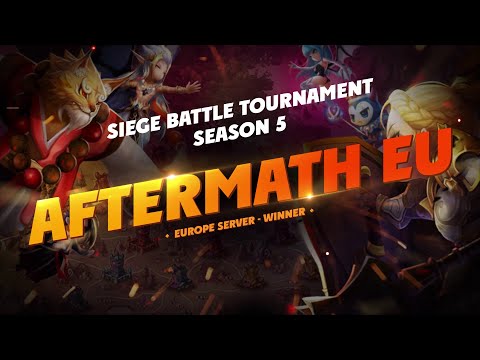 The Tier-list of Aftermath EU: Winner of the Siege Battle Tournament Season 5 !