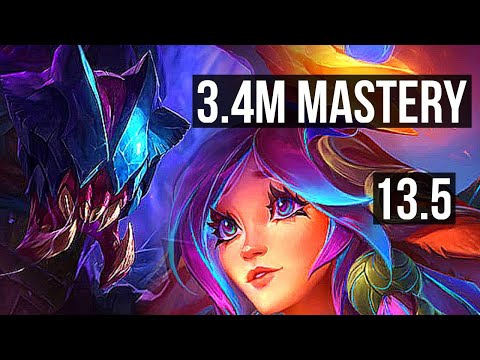 REK'SAI vs LILLIA (JNG) | 3.4M mastery, 1400+ games, 5/1/2 | KR Diamond | 13.5
