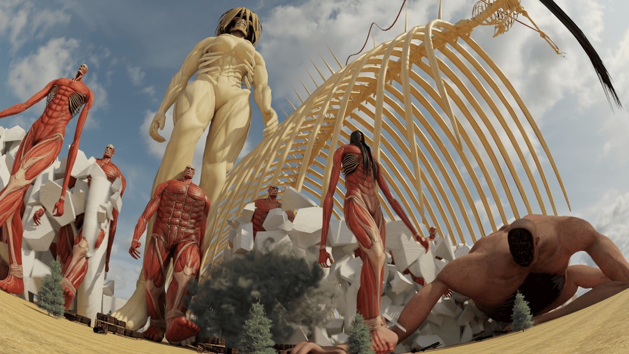 Attack on Titan Size Comparison | First Person View
