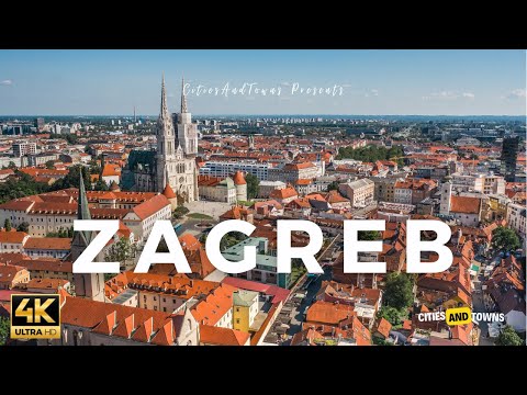 Zagreb, Croácia 🇭🇷 em vídeo 4K por Drone ULTRA HD - Sobrevoando Zagreb, Croácia